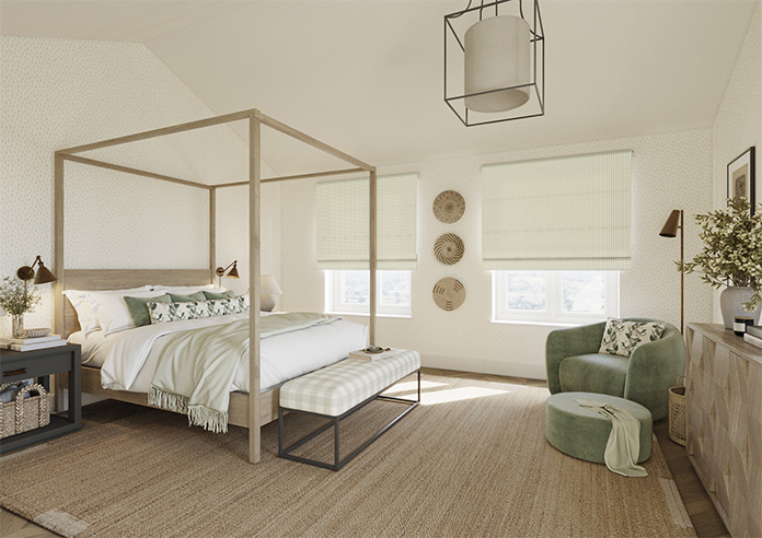 Weavers, Bud Green - Twist&Fit Roman Blind - Image 7